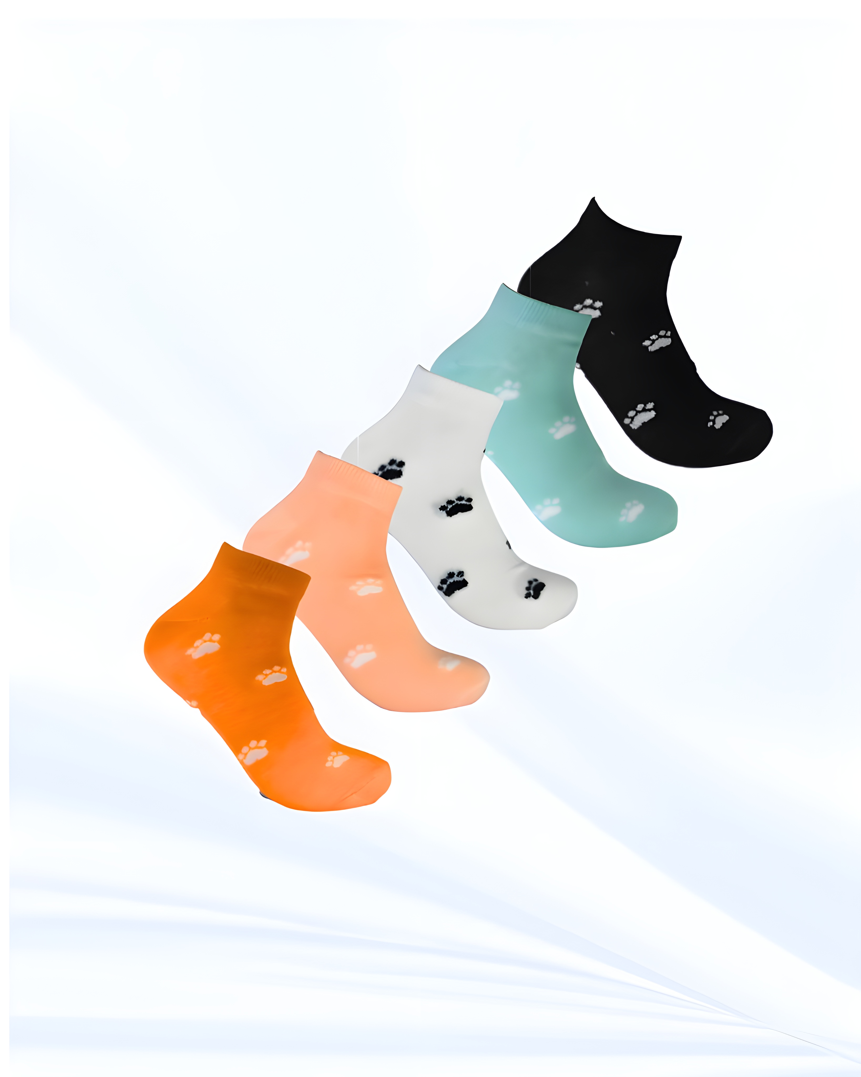 5 pair of ankle length socks for women